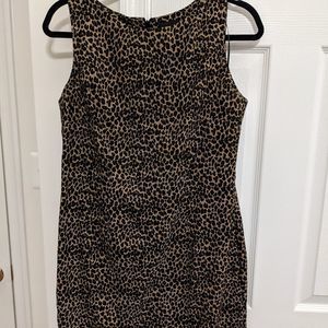 Sleeveless Leopard Print Dress